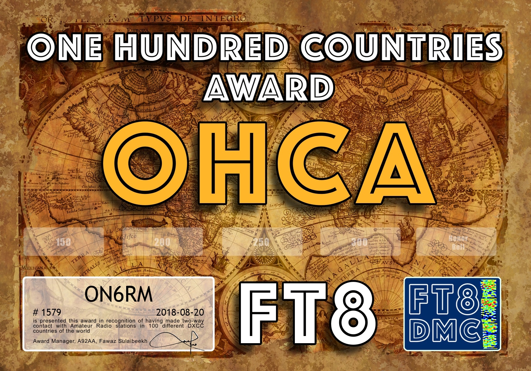 ON6RM-OHCA-100